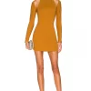 Lovers And Friends Lovers + Friends Barrett Mini Dress In Copper Brown -LOVERS AND FRIENDS Shop LOVF WD3288 V1