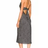 Lovers And Friends Lovers + Friends Lauren Midi Dress In Black Polka Dot -LOVERS AND FRIENDS Shop LOVF WD3295 V1