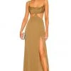 Lovers And Friends Jamey Maxi Dress In Gold -LOVERS AND FRIENDS Shop LOVF WD3298 V1