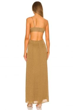 Lovers And Friends Jamey Maxi Dress In Gold -LOVERS AND FRIENDS Shop LOVF WD3298 V3