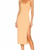 Lovers And Friends Clara Midi Dress In Golden Tan 2 Lovers And Friends Clara Midi Dress In Golden Tan -LOVERS AND FRIENDS Shop LOVF WD3304 V1