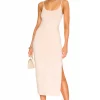 Lovers And Friends Madalin Midi Dress In Sand -LOVERS AND FRIENDS Shop LOVF WD3305 V1