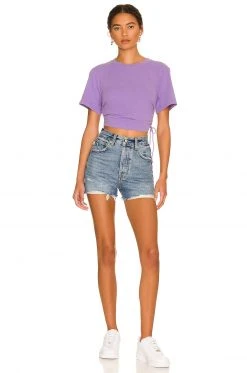 Lovers And Friends Austin Super High Rise Cut Off Short In Panorama -LOVERS AND FRIENDS Shop LOVF WF384 V4