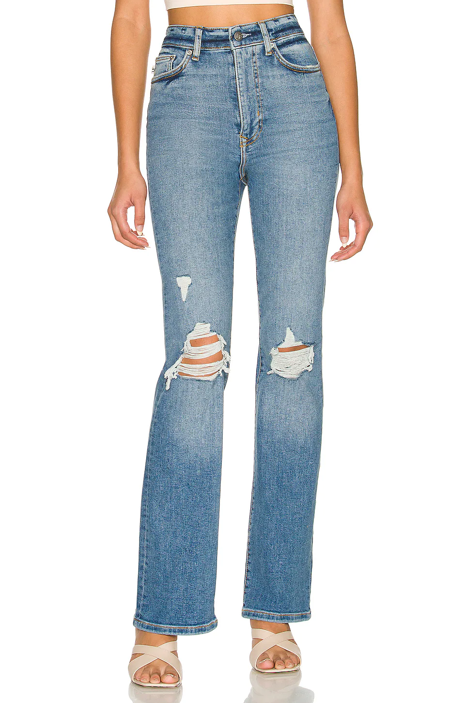 Lovers And Friends Greyson Ultra High Rise Slim Boot In Capistrano