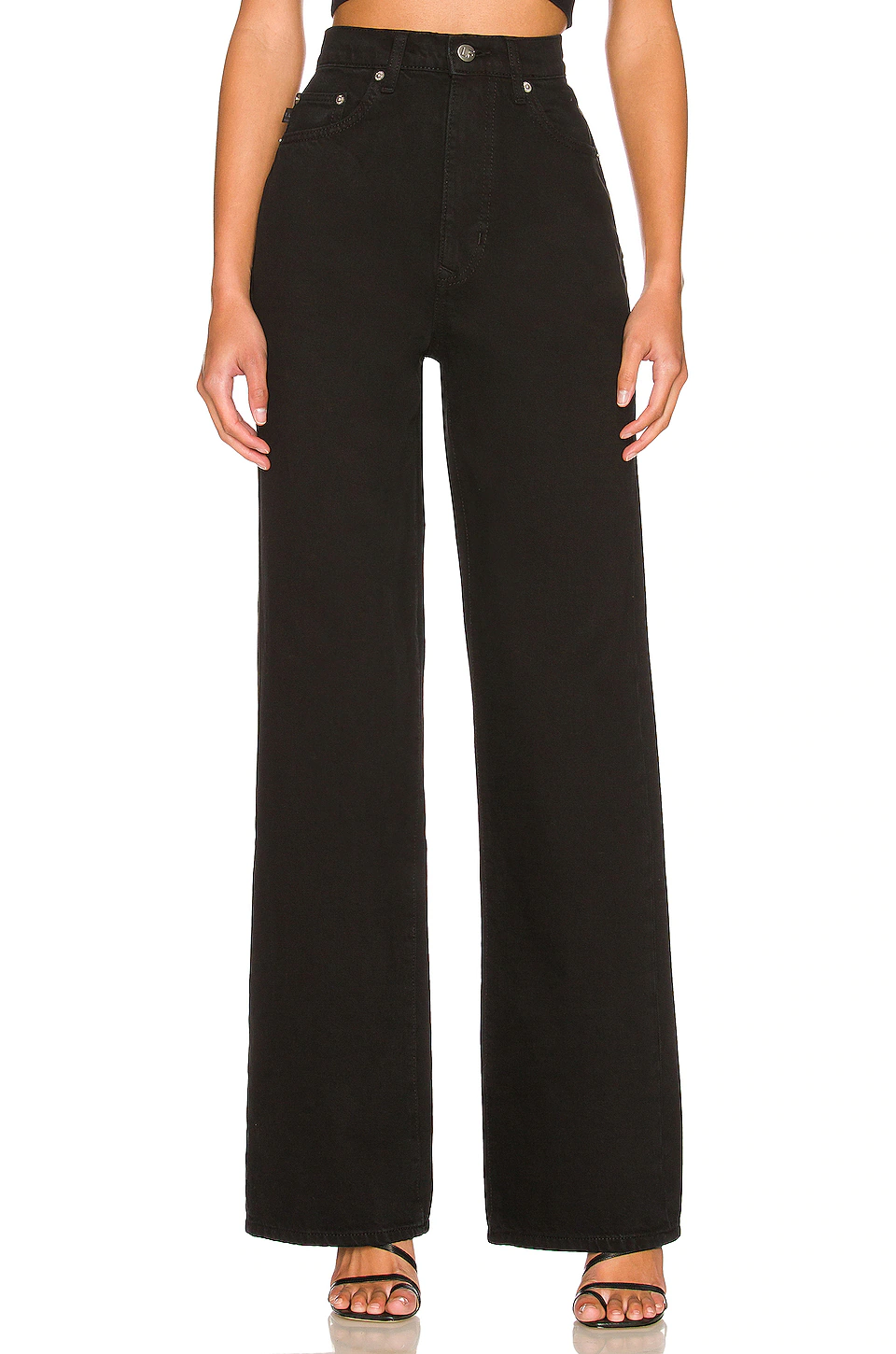 Lovers And Friends Lennon Super High Rise Loose Wide Leg In Serenata