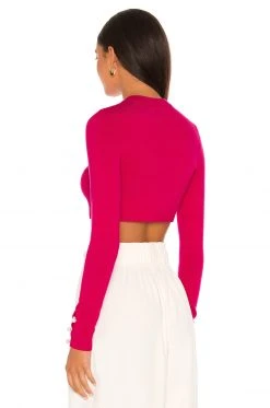 Lovers And Friends Tara Micro Cardigan In Hot Pink 8 Lovers And Friends Tara Micro Cardigan In Hot Pink -LOVERS AND FRIENDS Shop LOVF WK1009 V3