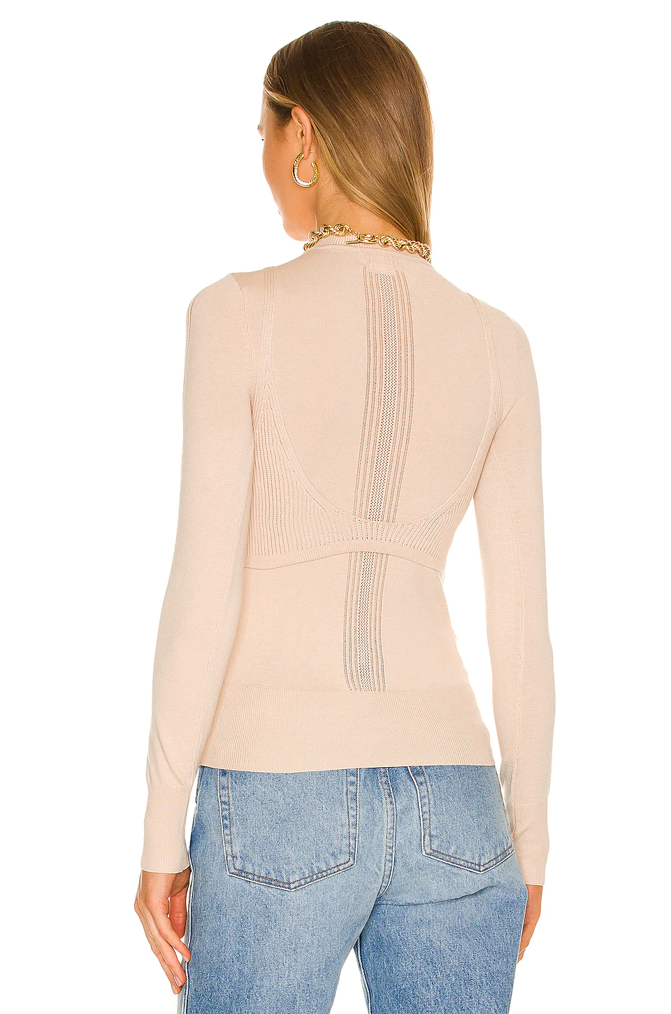 Lovers And Friends Izario Layered Sweater In Tan 5 Lovers And Friends Izario Layered Sweater In Tan - Image 3