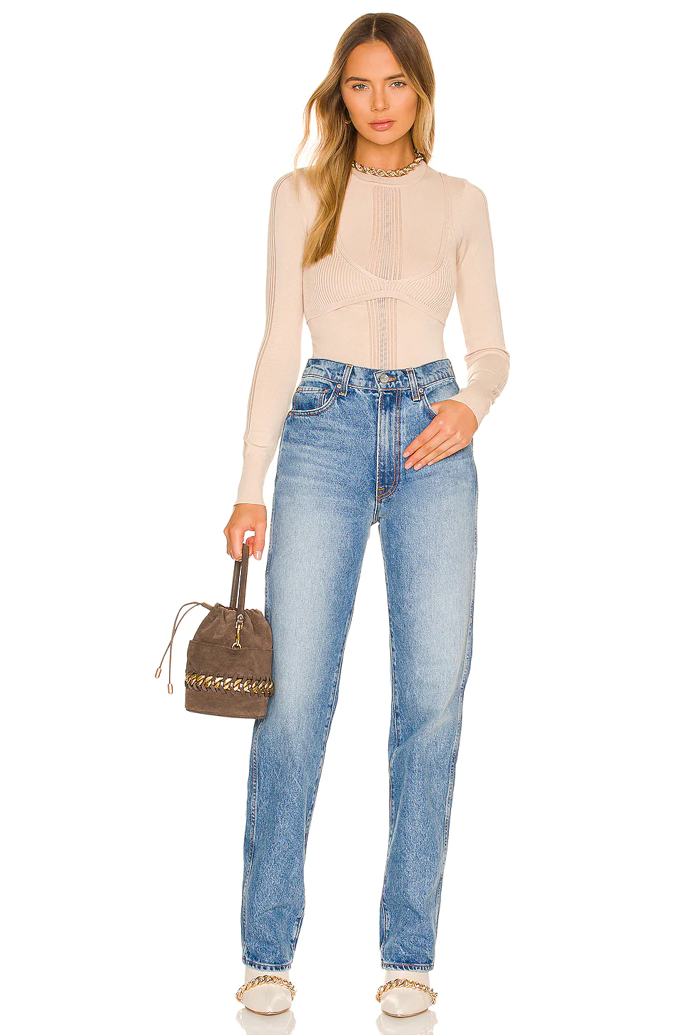 Lovers And Friends Izario Layered Sweater In Tan 6 Lovers And Friends Izario Layered Sweater In Tan - Image 4