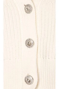 Lovers And Friends Julienne Cable Cardigan In Ivory -LOVERS AND FRIENDS Shop LOVF WK1059 V5
