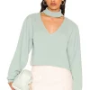 Lovers And Friends Kaela Sweatshirt In Sage -LOVERS AND FRIENDS Shop LOVF WK1064 V1