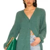 Lovers And Friends Bette Cardigan In Emerald Green -LOVERS AND FRIENDS Shop LOVF WK1065 V1