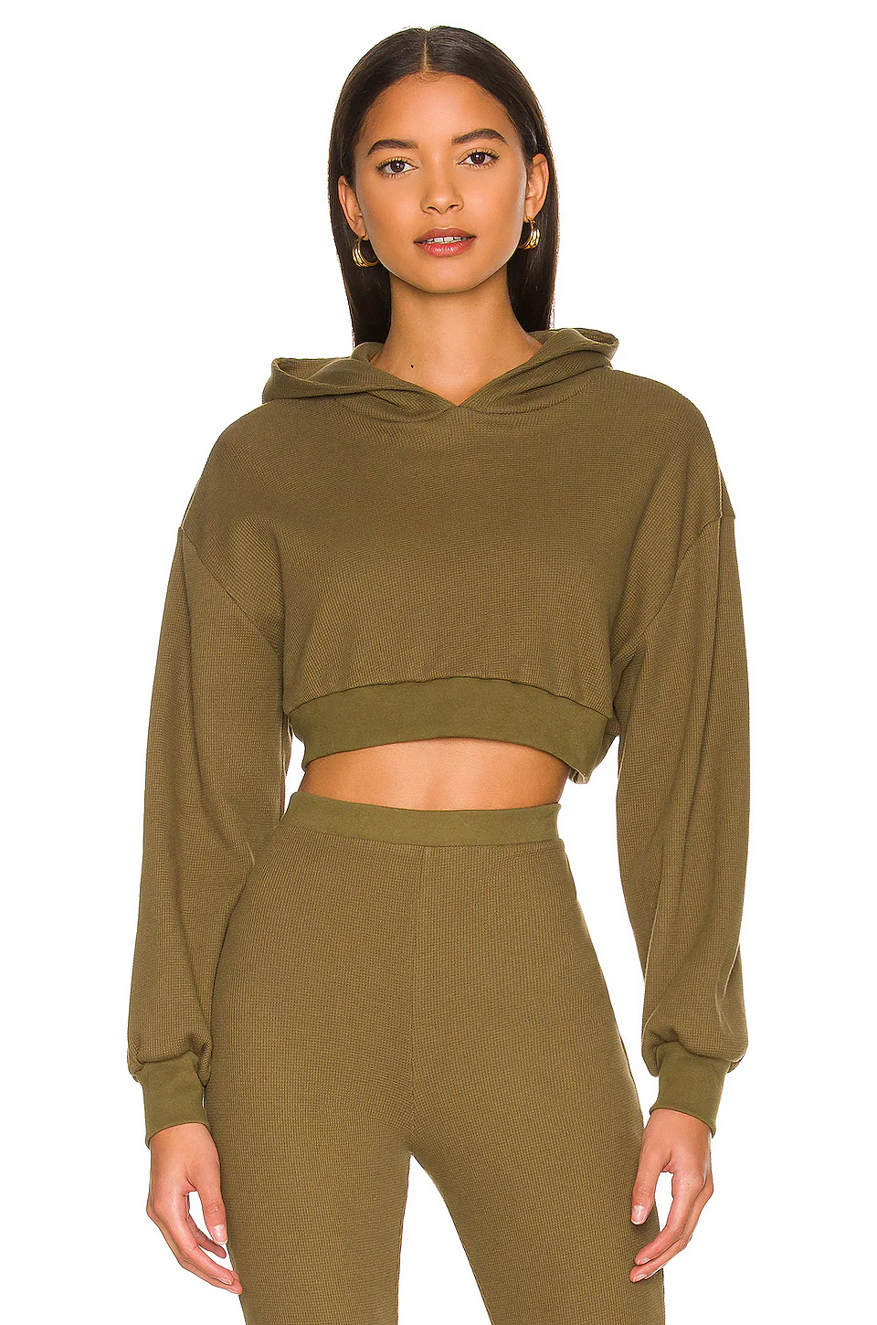 Lovers And Friends Winslow Hoodie In Olive Green