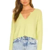 Lovers And Friends Iggy Sweater In Lime Green -LOVERS AND FRIENDS Shop LOVF WK1076 V1