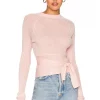 Lovers And Friends Amery Sweater In Baby Pink -LOVERS AND FRIENDS Shop LOVF WK1089 V1