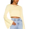 Lovers And Friends Kerrigan Cropped Sweater In Pastel Yellow 2 Lovers And Friends Kerrigan Cropped Sweater In Pastel Yellow -LOVERS AND FRIENDS Shop LOVF WK1095 V1