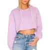 Lovers And Friends Gia Cropped Hoodie In Lilac Purple -LOVERS AND FRIENDS Shop LOVF WK1101 V1