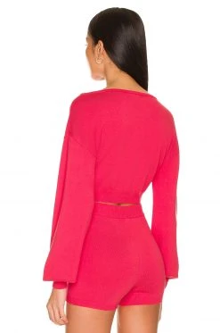 Lovers And Friends Haidyn Boatneck Sweater In Strawberry Red -LOVERS AND FRIENDS Shop LOVF WK1104 V3