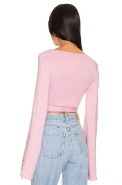 Lovers And Friends Gannon Wrap Mini Cardigan In Lavender -LOVERS AND FRIENDS Shop LOVF WK1105 V3