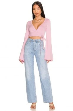 Lovers And Friends Gannon Wrap Mini Cardigan In Lavender -LOVERS AND FRIENDS Shop LOVF WK1105 V4