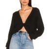 Lovers And Friends Sasha Twist Sweater In Black -LOVERS AND FRIENDS Shop LOVF WK1107 V1