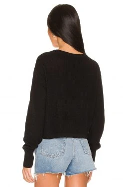 Lovers And Friends Sasha Twist Sweater In Black -LOVERS AND FRIENDS Shop LOVF WK1107 V3