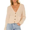 Lovers And Friends Caroline Cardigan In Neutral -LOVERS AND FRIENDS Shop LOVF WK633 V1