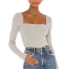 Lovers And Friends Tie Back Fitted Rib Sweater In Heather Grey 1 Lovers And Friends Tie Back Fitted Rib Sweater In Heather Grey -LOVERS AND FRIENDS Shop LOVF WK830 V1