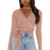 Lovers And Friends Tegan Wrap Sweater In Mocha 1 Lovers And Friends Tegan Wrap Sweater In Mocha -LOVERS AND FRIENDS Shop LOVF WK980 V1