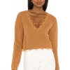 Lovers And Friends Prospect Sweater In Dark Camel -LOVERS AND FRIENDS Shop LOVF WK986 V1