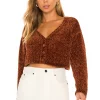 Lovers And Friends Anya Cardigan In Rust 2 Lovers And Friends Anya Cardigan In Rust -LOVERS AND FRIENDS Shop LOVF WK992 V1