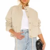 Lovers And Friends Toronto Jacket In Khaki -LOVERS AND FRIENDS Shop LOVF WO400 V1