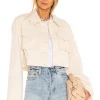Lovers And Friends Angeles Cropped Jacket In Ivory -LOVERS AND FRIENDS Shop LOVF WO401 V1