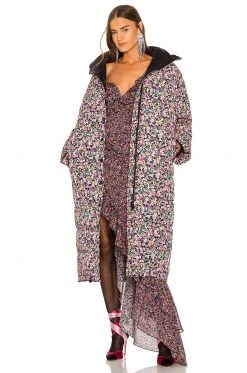 Lovers And Friends Cindy Puffer Coat In Crawford Floral