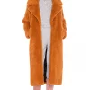 Lovers And Friends Angelina Faux Fur Coat In Amber -LOVERS AND FRIENDS Shop LOVF WO411 V1
