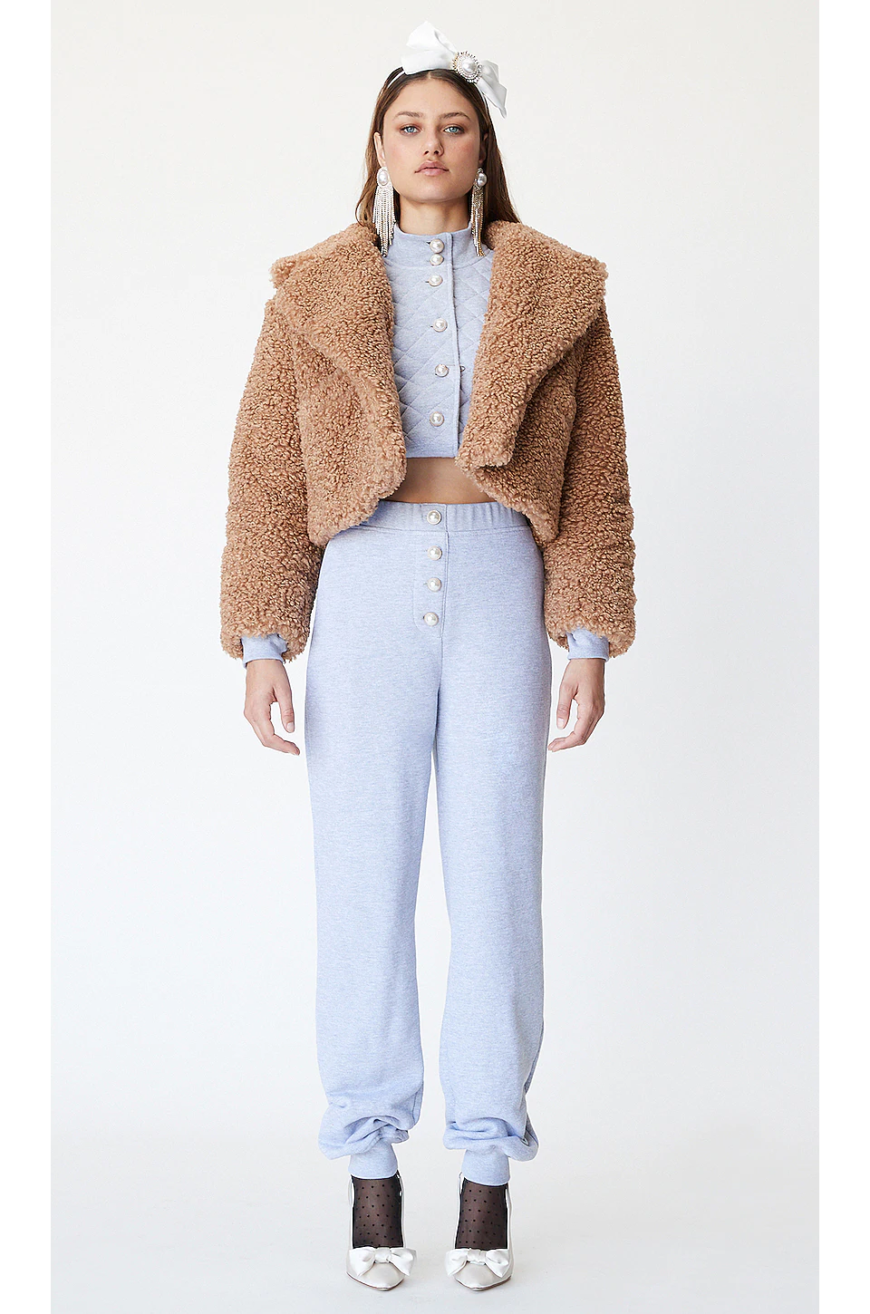 Lovers And Friends Alexandria Faux Fur Jacket In Nude 7 Lovers And Friends Alexandria Faux Fur Jacket In Nude - Image 5