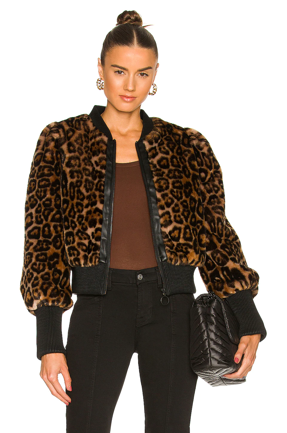 Lovers And Friends Kristen Faux Fur Jacket In Leopard