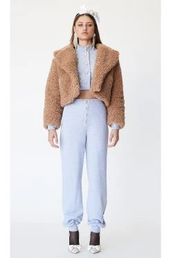 Lovers And Friends Claudia Quilted Jacket In Heather Grey -LOVERS AND FRIENDS Shop LOVF WO416 V5