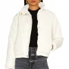 Lovers And Friends Ryann Puffer Jacket In Cream -LOVERS AND FRIENDS Shop LOVF WO427 V1