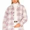 Lovers And Friends Conlee Quilted Shacket In Pink & Purple -LOVERS AND FRIENDS Shop LOVF WO428 V1