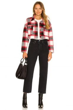 Lovers And Friends Roxy Cropped Shacket In Red Plaid 9 Lovers And Friends Roxy Cropped Shacket In Red Plaid -LOVERS AND FRIENDS Shop LOVF WO429 V4