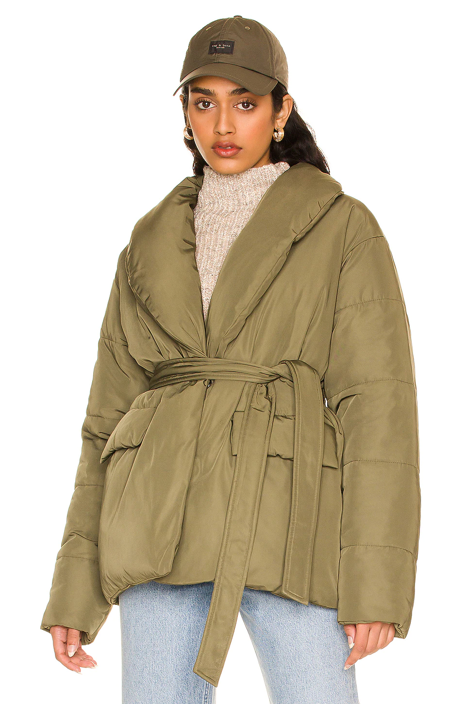 Lovers And Friends Sophia Puffer Jacket In Green