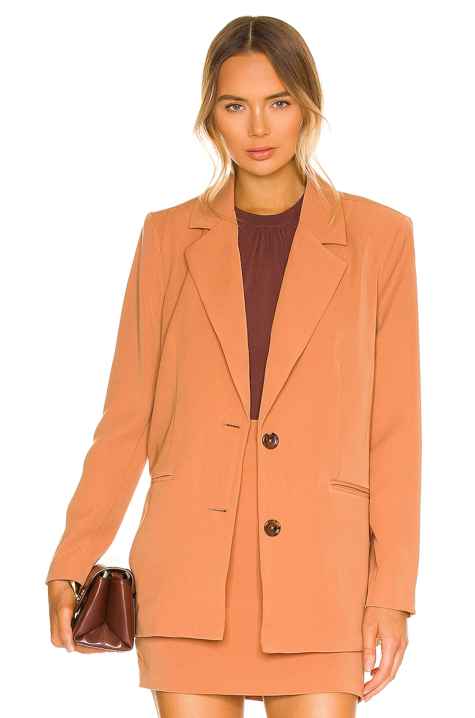 Lovers And Friends Diana Oversized Blazer In Caramel