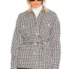 Lovers And Friends Alexandria Shacket In Black & White -LOVERS AND FRIENDS Shop LOVF WO437 V1