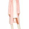 Lovers And Friends Sonny Faux Fur Coat In Baby Pink -LOVERS AND FRIENDS Shop LOVF WO439 V1