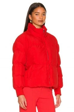 Lovers And Friends Jillian Puffer Jacket In Red -LOVERS AND FRIENDS Shop LOVF WO441 V3