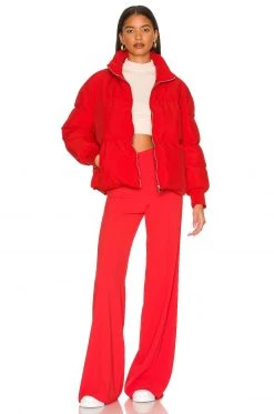 Lovers And Friends Jillian Puffer Jacket In Red -LOVERS AND FRIENDS Shop LOVF WO441 V5