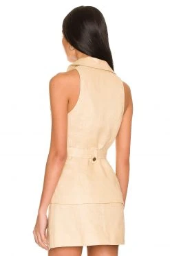 Lovers And Friends Tish Vest In Sand Neutral -LOVERS AND FRIENDS Shop LOVF WO450 V3