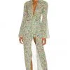 Lovers And Friends Ring My Bell Robe In Lime Hippy Floral -LOVERS AND FRIENDS Shop LOVF WO451 V1