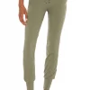 Lovers And Friends Slim Jogger Pant In Olive Green -LOVERS AND FRIENDS Shop LOVF WP537 V1
