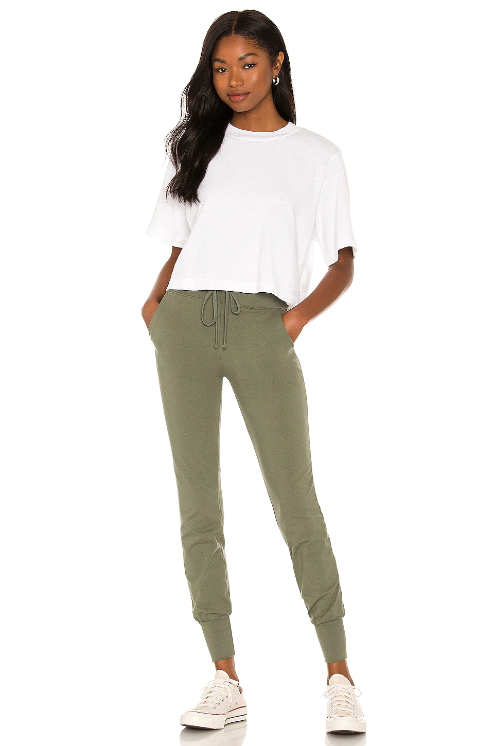 Lovers And Friends Slim Jogger Pant In Olive Green 6 Lovers And Friends Slim Jogger Pant In Olive Green - Image 4